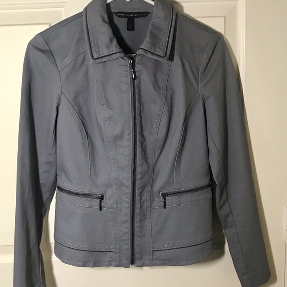White House Black Market Jackets & Blazers - White House Black Market Peplum Jacket. Size 2. Grayish blue in color.